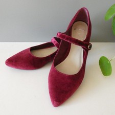 Hot pink velvet - velvet, flat