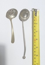 2 x Vintage  sugar sifter spoon