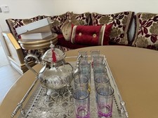 A Set Of 12 Moroccan Tea Glasses