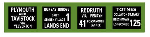 Model bus waterslide transfers - model,