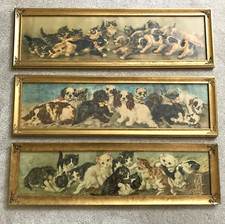 3 Antique Framed Yardlong Tug