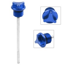 Blue CNC Engine Oil Dipstick