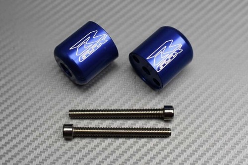 Blue bar end grip handelbar - blue,