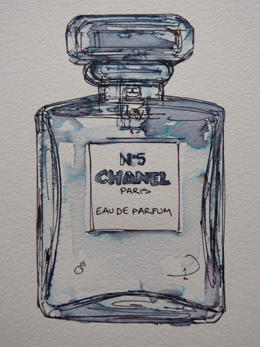 Original pen ink wash - &,
