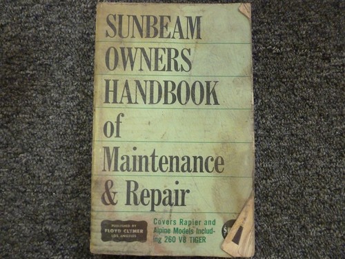 1972 sunbeam owner handbook - sunbeam,