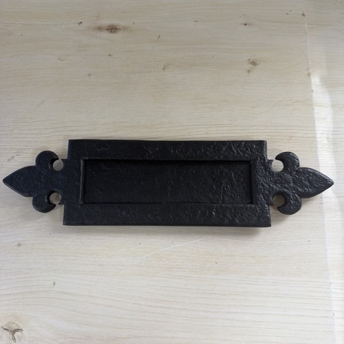 Cast iron letterbox - cast, surround