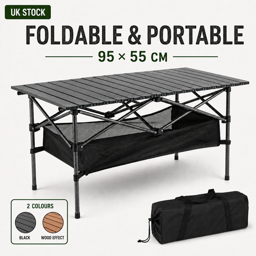 95cm folding camping table - 95cm,