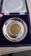 Solid Silver Queen Elizabeth II Silver Jubilee 1977 Coin Dish Ltd Edition QEII