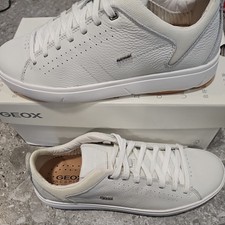 Geox mens White Trainers u