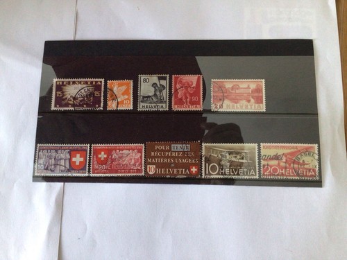 Swiss used stamps - 10, pre