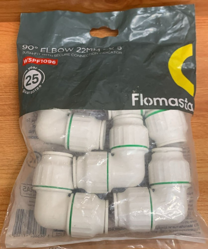 Flomasta 22mm elbow - flomasta,