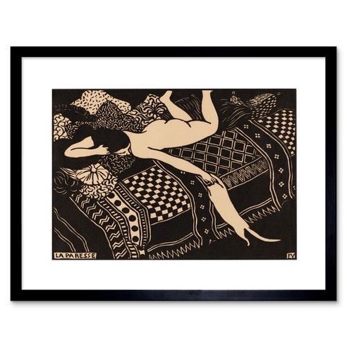 Painting woodcut vallotton - woodcut,
