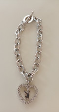 Playboy Jewellery Silver tone Bunny Heart Bracelet y2k vintage Girls Women