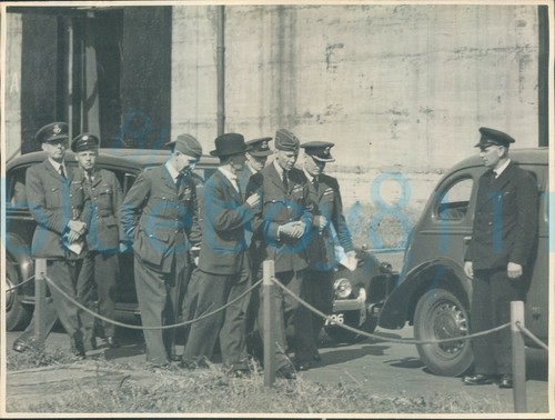 Post ww2 photo - post, officers