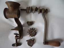 Vintage Universal Hand Crank Food Chopper Mincer Grinder Table Clamp Cast Iron