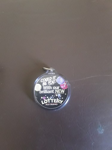 Lottery keyring with number - lottery,