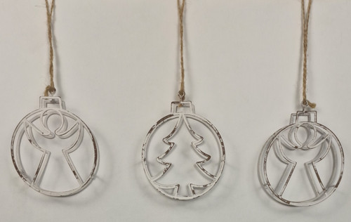 Set rustic metal - of, angel