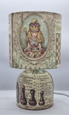 Quee Alice in Wonderland III. Decoupage Table Lamp Designer Night Light Gift