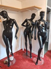 3x designer mannequins full body females and 1x bust 