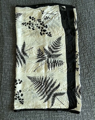 Jaeger black cream scarf with - black/cream,