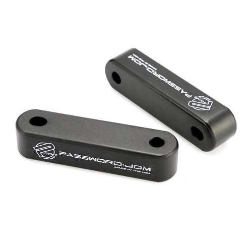 Black bonnet hood risers - black,
