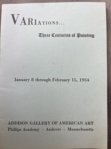 1954 art exhibition catalog - 1954,