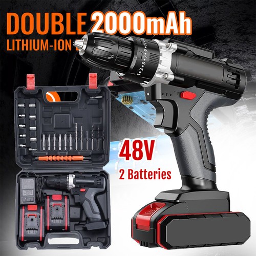 Cordless hammer drill set - drill,