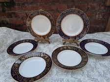 6 x Soho pottery Solian ware soup bowls rim