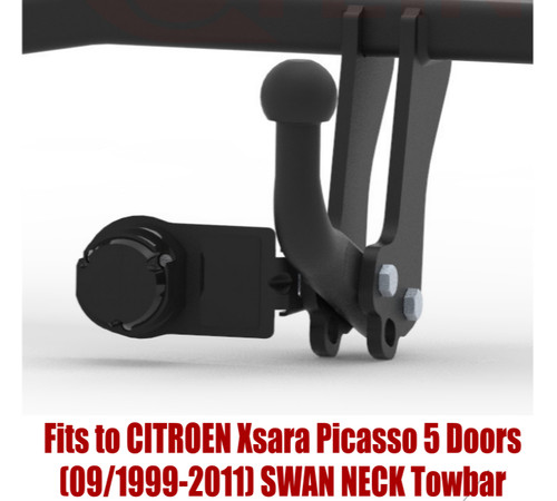 Swan neck tow bar for - swan,