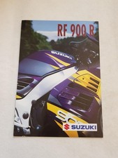 SUZUKI RF900R Motorcycle Sales Brochure OCT 1995 PRINTED IN BELGIUM