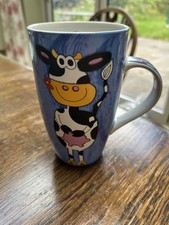 Large Very Tall Pretty Cow Mug