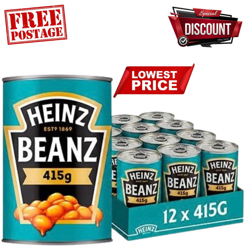 Heinz baked beans 12x415g fast - heinz,