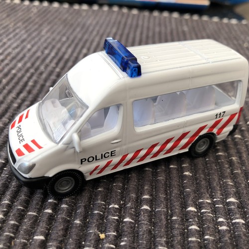 Mercedes police minibus - mercedes, siku