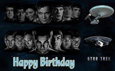 Star Trek - photo print cake