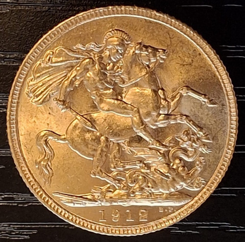 1912 gold sovereign london - gold,