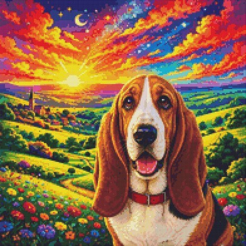 Basset hound puppy dog summer - basset,