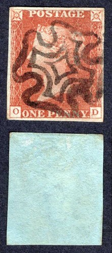 1841 penny red fine - penny,