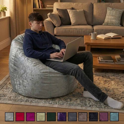 Beanbag crushed velvet bean - crushed,