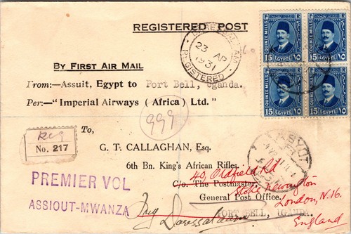 1931 assuit egypt ffc first - assuit,