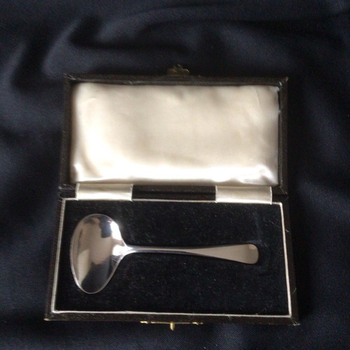 Silver christening spoon - christening,