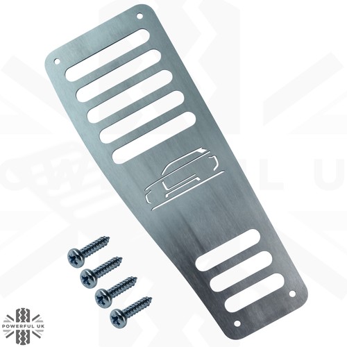 Stainless steel footrest plate - steel,