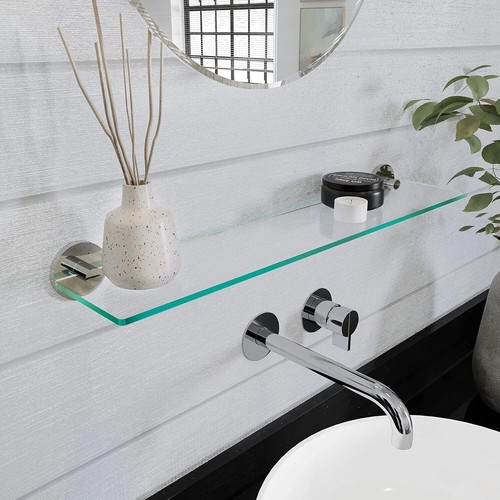 Iflo milton glass - shelf, 51cm