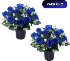 Set of 2 Grave Flower Pots