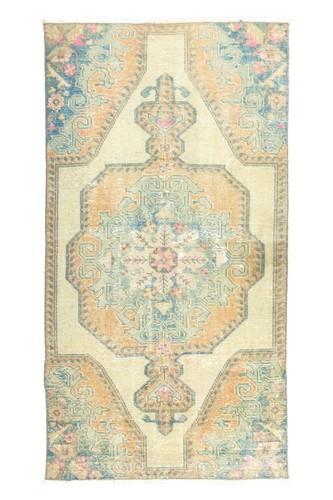 Vintage turkish oushak rug - vintage,