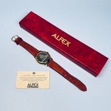 ORIGINAL ALFEX WATCH ROYAL ARTILLERY QUARTZ BRITISH ARMY WORKING BOXED