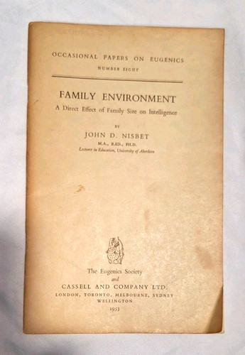 1953 john nisbet - nisbet,, eugenics