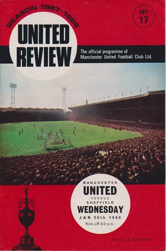 Football programme man utd - football,