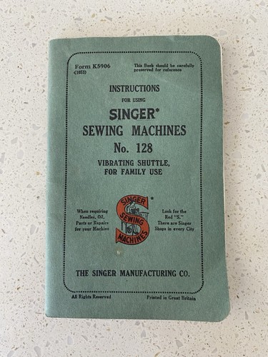 Singer sewing machine manual - singer,