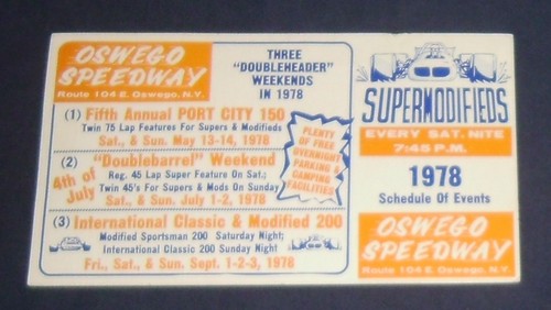 1978 oswego speedway schedule - 1978,