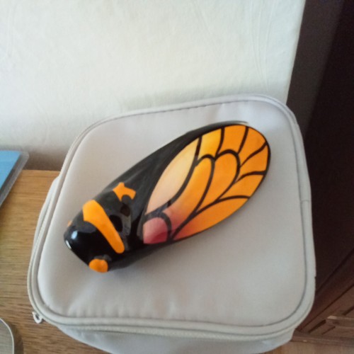 Vintage french majolica cicada - vintage,